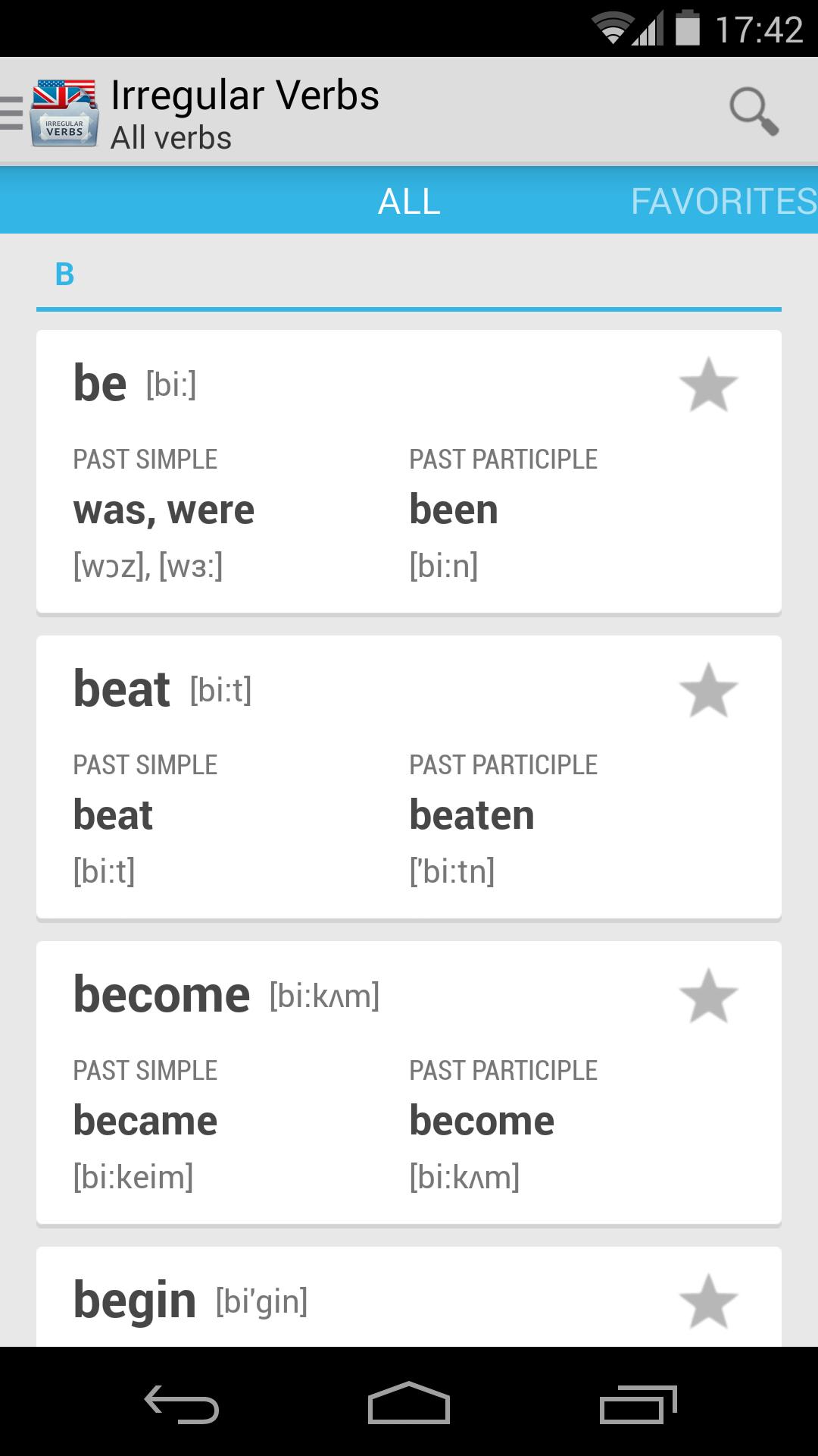 Irregular Verbs (EN/US)