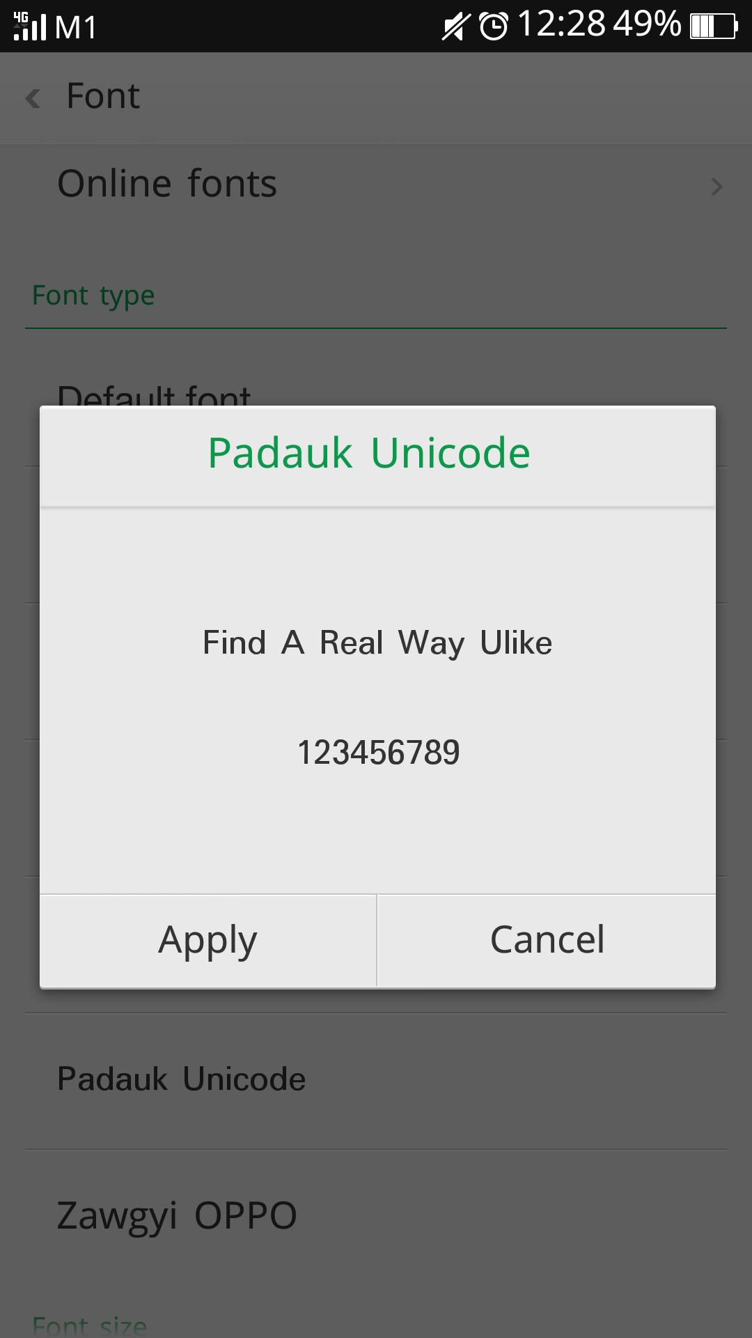 Padauk Unicode