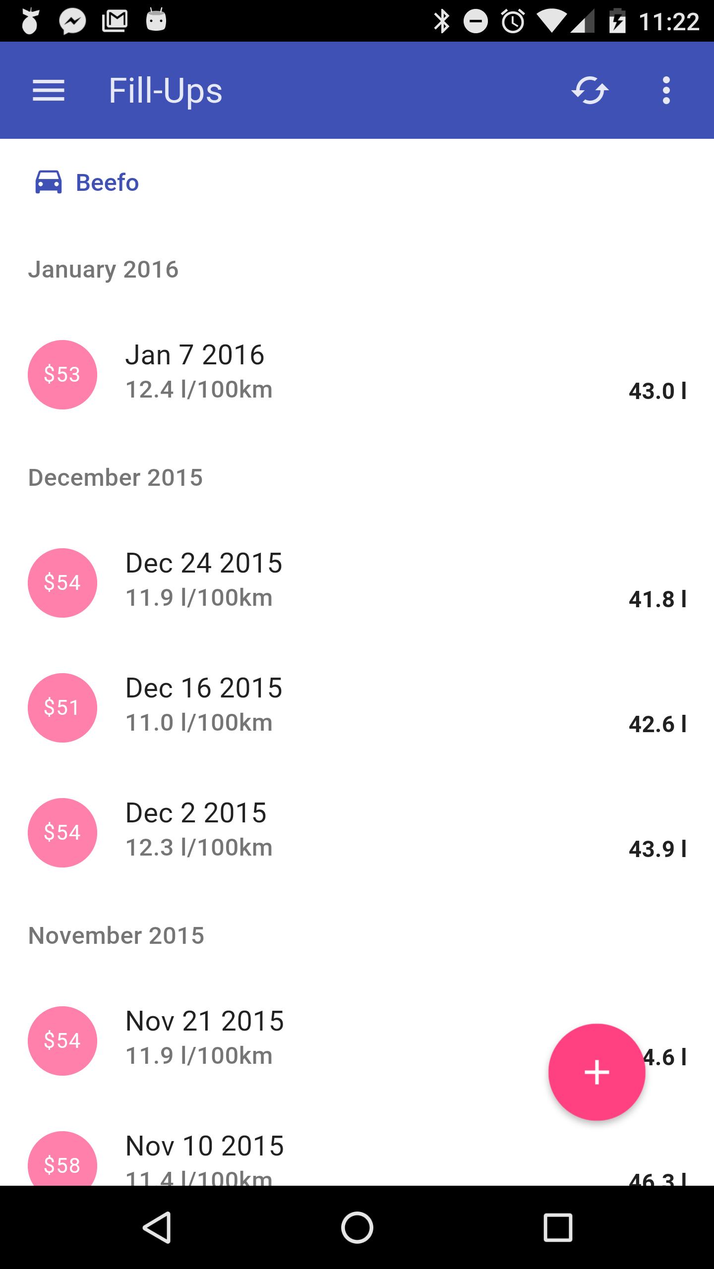 Geotab Fuel Tracker