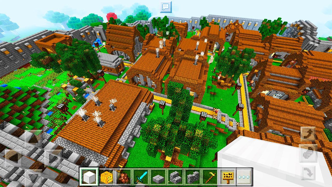 The Heat Village Town Map for MCPE