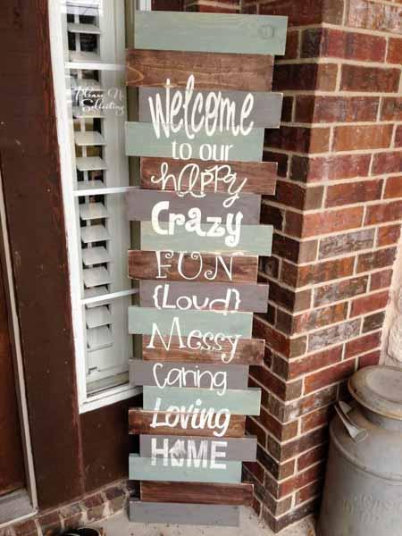 DIY Welcome Signs For Front Door