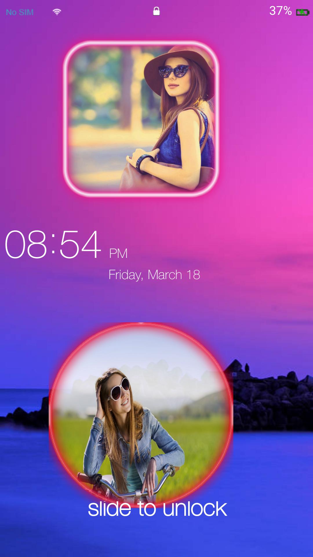 Dual Photo Keypad Lock Screen