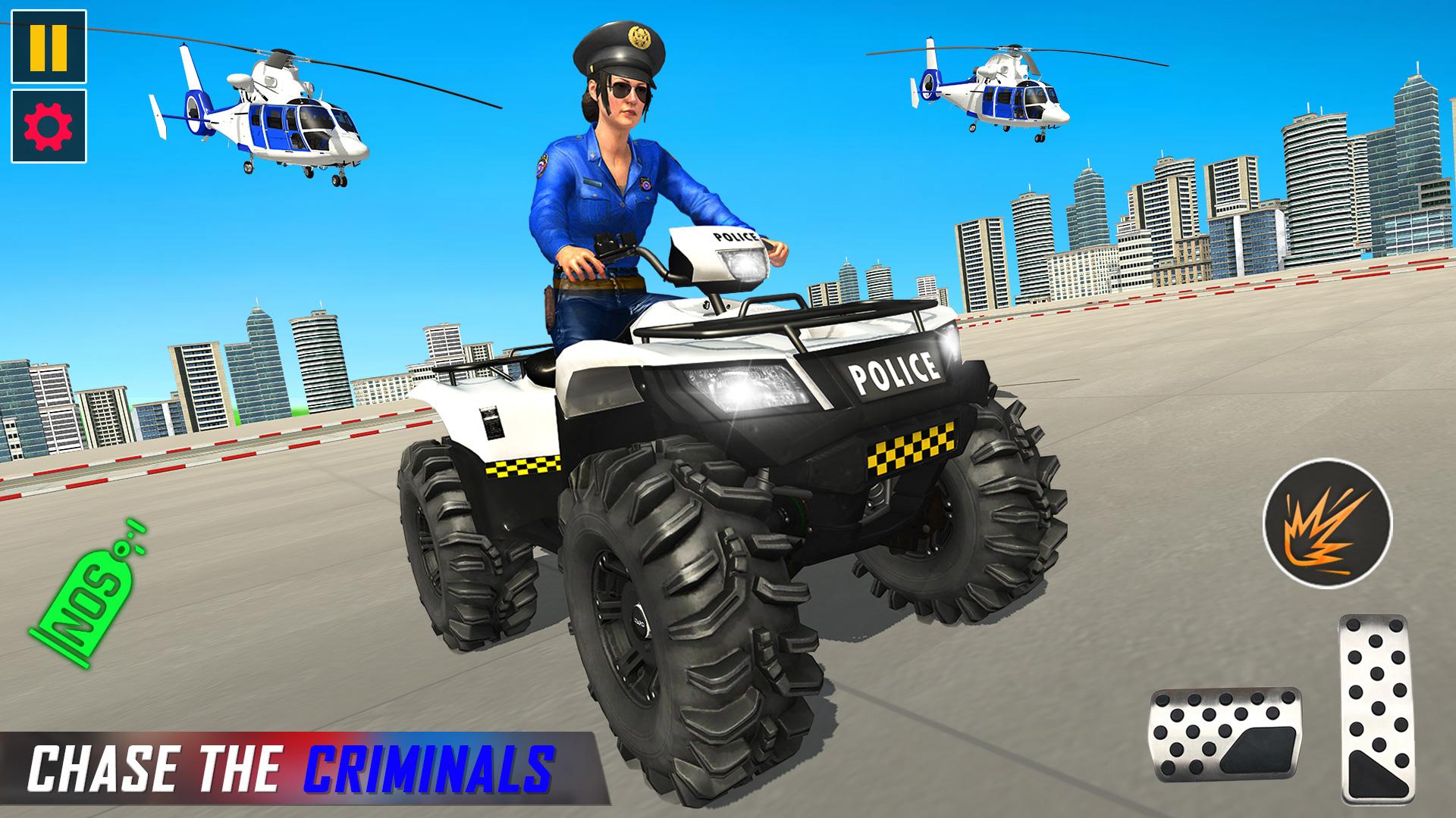 US Police ATV Quad Bike Gangster Chase 2020