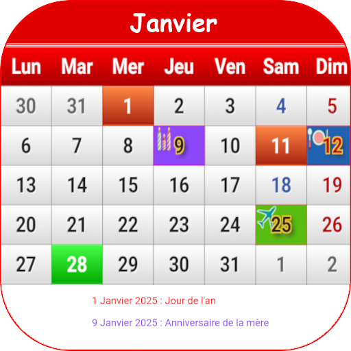 Maroc Calendrier 2025