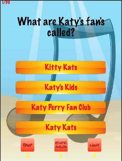 Katy Perry Trivia Quiz